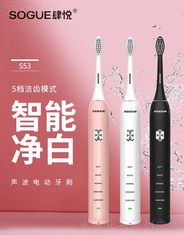 深圳鴻榮精密科技有限公司：肆悅SOGUE 聲波電動牙刷 S53