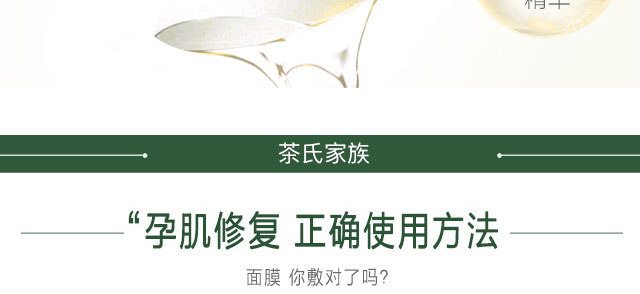 茶氏家族山茶煥顏面膜